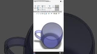 Made a cup model in solidworks