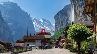 LauterbrunnenThe most beautiful Village in Switzerland-Fairytale Village 4K HDR