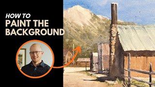 How to Paint the Background in Watercolor - [The Key to Depth in Painting]