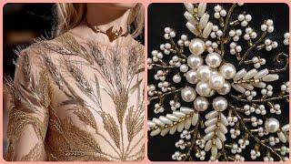 beautiful needle work couture embroidery styles and ideas