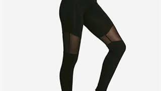 Casual Sexy Mesh Skinny Solid Leggings Trousers