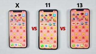 iPhone X Vs iPhone 11 Vs iPhone 13 - SPEED TEST in 2023 (iOS 16.5)