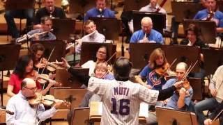 Muti Conducts "Take Me Out to the Ballgame"