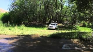 Toyota 4runner on river Temirlik