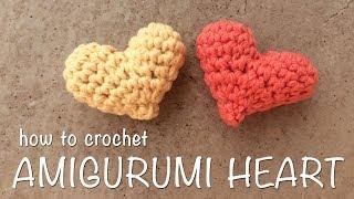 How To Crochet Heart Amigurumi (3D Heart Crochet)