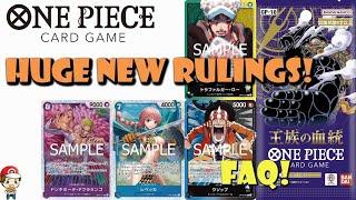 HUGE One Piece TCG Ruling Update! OP-10: Royal Blood! You NEED to Know These! (One Piece TCG News)