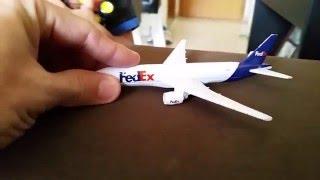 FedEx toy Boeing 777 taking off!