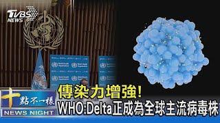 傳染力增強! WHO Delta正成為全球主流病毒株｜十點不一樣