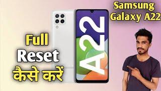 Samsung Galaxy A22 Full Reset | How To Hard Reset Samsung Galaxy A22 | @akstech4u