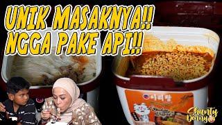 UNIK!! MASAKNYA NGGA PAKE API!!! MIE KOREA!!