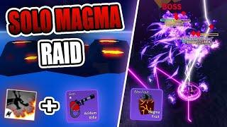 SOLO MAGMA RAID WITH DRAGON TALON + ACIDUM RIFLE | Blox Fruits