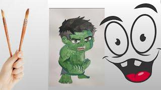 Hulk cartoon painting