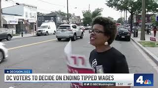 DC Voters to Decide on Minimum Wage for Tipped Workers | NBC4 Washington