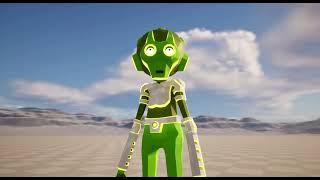 Alien in low poly cartoon style - Demo for Unreal Marketplace