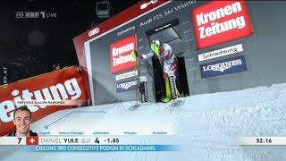 Alpiner Ski-Weltcup | Slalom | Schladming | 3. Platz | Daniel YULE | 2. Lauf | 2020