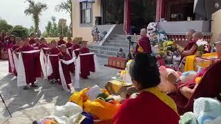 Monks Singing Happy Birthday to Lama Zopa Rinpoche