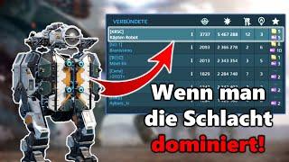 So sieht es aus, wenn man die Schlacht dominiert!  - War Robots Gameplay (Deutsch/German)