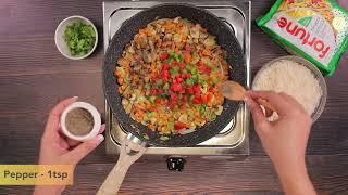 Mixed Veg Fried Rice With Fortune Basmati Rice