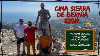 RUTA DIFICIL 🟥 | CIMA SIERRA DE BERNIA  | TERRENO DE TREPADAS ALPINAS ‍️