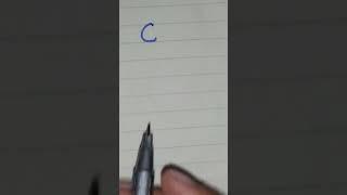 Learn to Write Cursive capital Letter C | Cursive Handwriting Practice