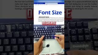 You’ve Been Changing Font Size WRONG This Whole Time – Use THIS Shortcut in MS Word! #msword #trick