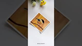How to paint bird #shorts #bird#painting #acrylicpainting #artwork #beginners #art #sketch