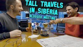 Tall Travels in Siberia! Bloggers meeting in a bar