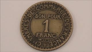 1 Franc Coin 1923 and 2 Franc Coin 1924 #coins #numismatics