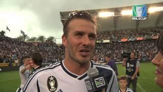 David Beckham MLS Cup POSTGAME: Beckham discusses his future after the final whistle