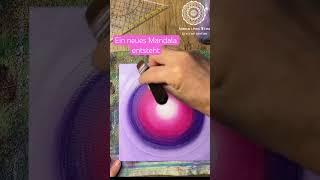 Ein neues Mandala entsteht ️ #soulart #painting #timelapseart #mandala #seelenkunst #art