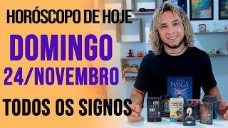 HORÓSCOPO DE HOJE // DOMINGO - DIA 24/11/2024 - Todos os Signos [AMOR, TRABALHO E DINHEIRO]