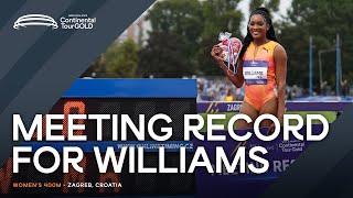 Williams runs 50.00 meeting record in Zagreb | Continental Tour Gold 2024