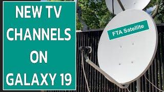 FTA Satellite TV Channels on Galaxy 19 KU Band 97 West & some channels get EPG guide info.