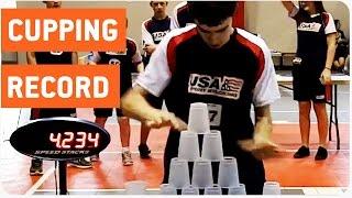 Fastest Cup Stacker Sets New World Record | Cup Stacking