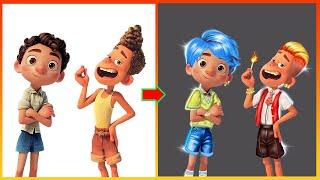 Inside Out 2024: Luca Disney Alberto Glow Up Into Inside Out Character - Disney Transformation