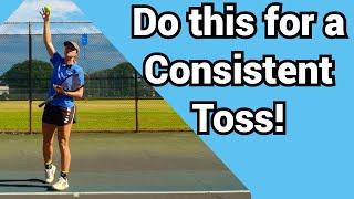 How to get a good toss in tennis