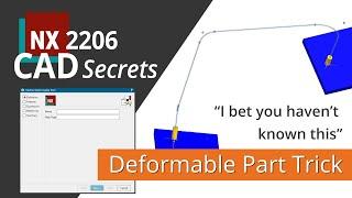 New Siemens NX CAD Secret | how to create complex deformable parts | Beginner and Advanced Tutorial