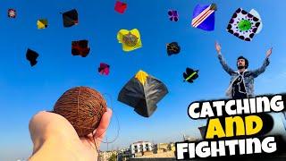 Caught And Snatching Other Kites||1 Vs 5 Winner Of The Day|| Kites Catching On Roftop in 2025!