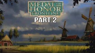 Medal of Honor Frontline Gameplay Walkthrough Part 2 - Rough Landing