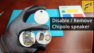 How to remove Chipolo tracker speaker / Disable speaker for Chipolo One Point & One Spot trackers