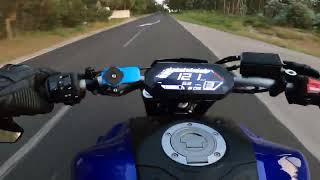 Yamaha MT-07 (Akrapovic Sound) Ride after work 