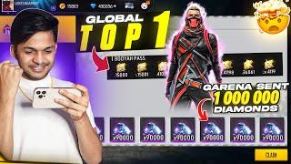 Garena Gifting Me 1M Diamonds First Time  [ Global Top 1 ] Free Fire