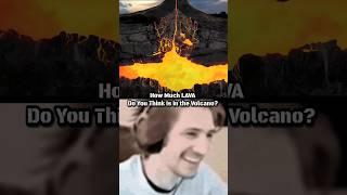 How Much LAVA Do You Think is in The Volcano #Shorts #ytshorts #shortvideo #shortvideos #trending