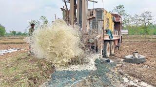 Borewell Drilling - 20 Hp Motor 165 Feet Deep boring With Coconut water checking Method | Borewells