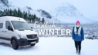 WINTERCAMPING in den HIGHLANDS: Darauf haben wir gewartet! | Vanlife Schottland