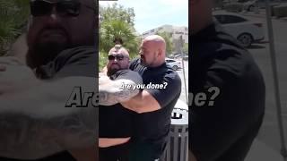 Eddie Hall gets held like a baby by Brian Shaw #baby