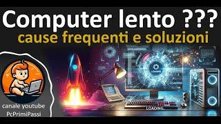 Computer lento con windows; cause frequenti e soluzioni