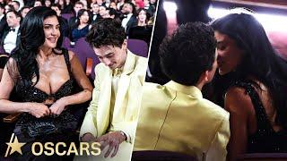 Timothée Chalamet & Kylie Jenner Share STEAMY Kiss At 2025 Oscars