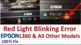 All Epson L382 L386 L486 Printer Red Light Blinking Error Solution 100% Easy