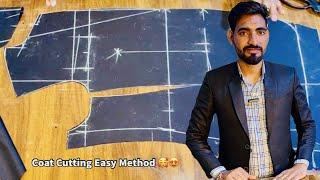 Coat cutting easy method  / 35½- Chest Coat Cutting / Fitting coat cutting karna sikhe / RAJ